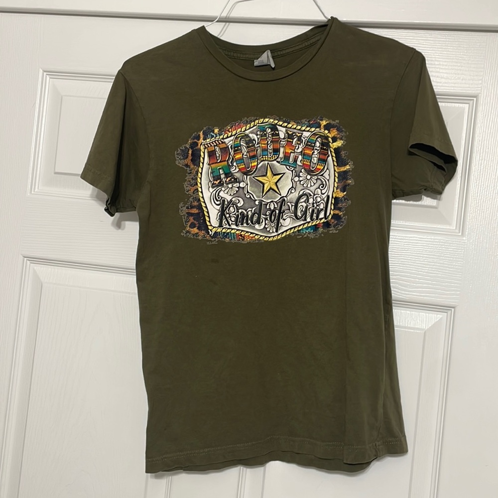 Ranch Dressn Rodeo Kind of Girl T-Shirt, Size small